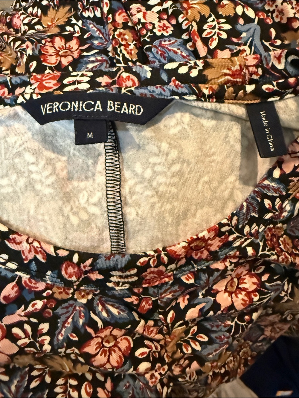 Veronica Beard Gale Floral Knit Midi Dress Size M - Picture 9 of 11